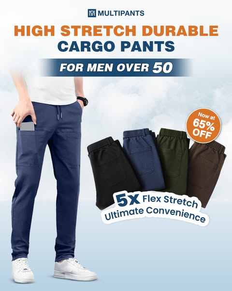 🎁Hot Sale 🏆High Stretch Multi-pocket Durable Cargo Pants
