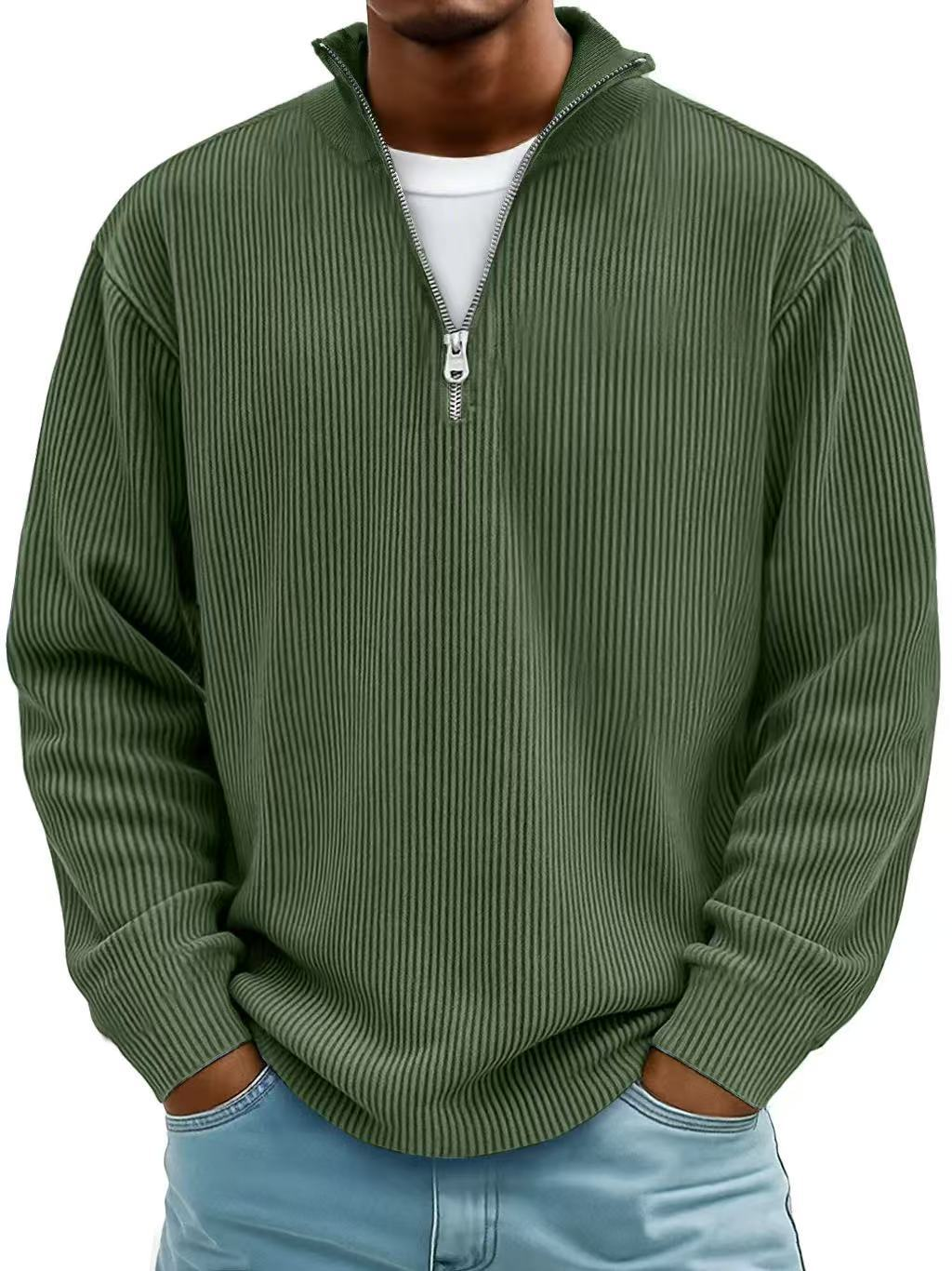 Classic Quarter Zip Knit Jumper